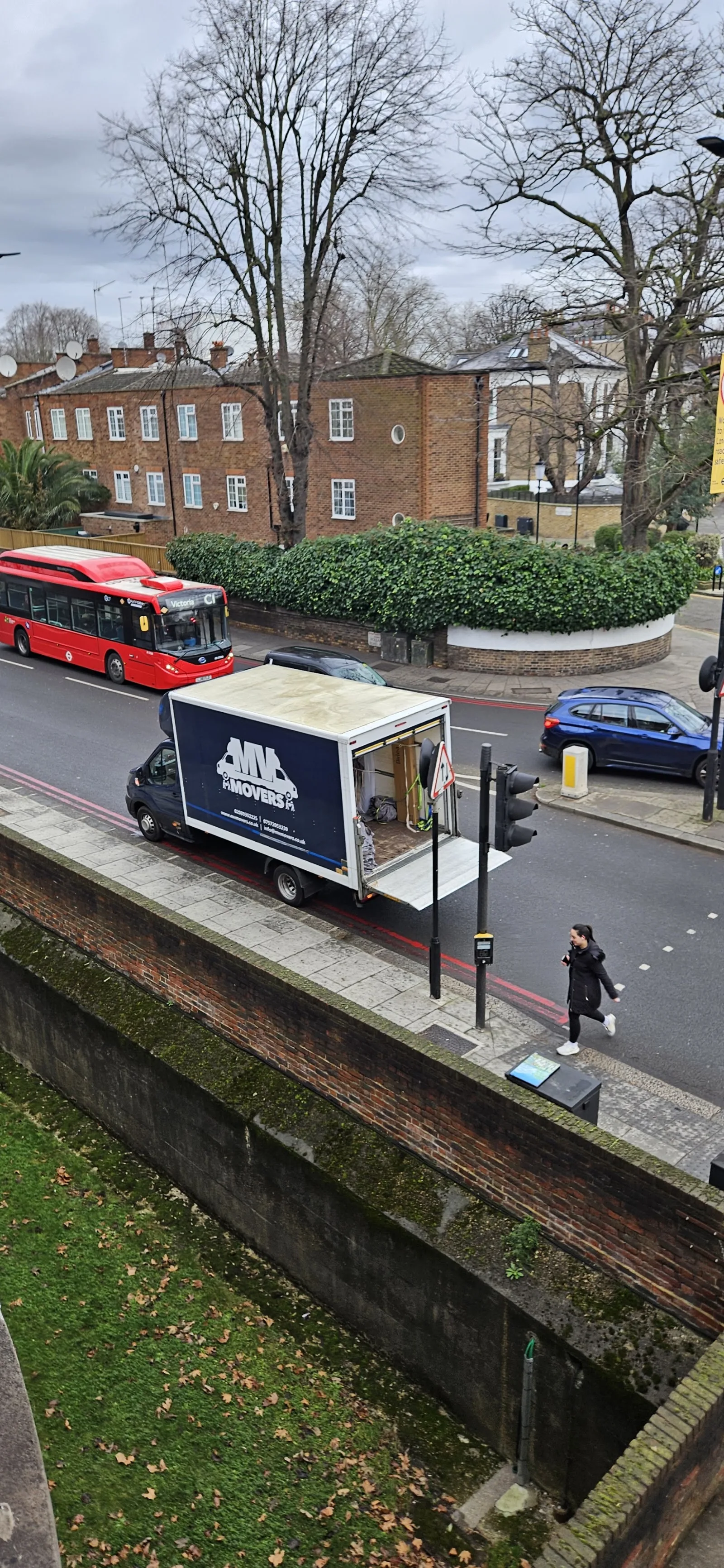 MV Movers branded Luton van on a London street