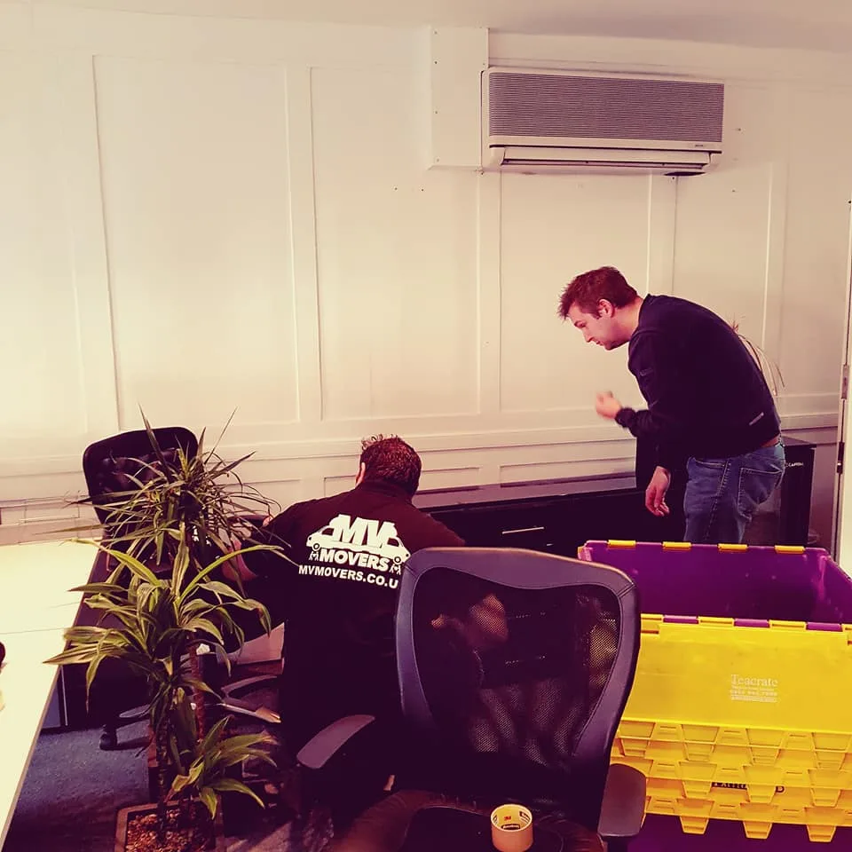 MV Movers team carrying out an office relocation